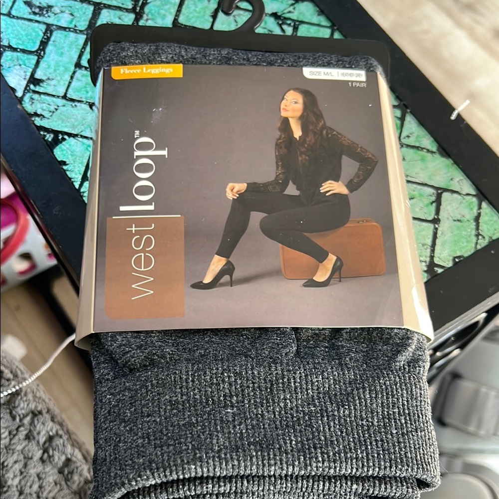 West Loop Women's Grey Fleece Leggings